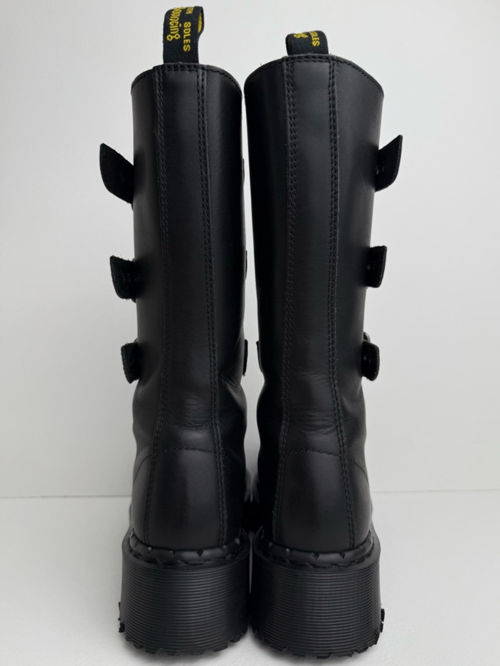 Vintage Dr. Martens 3A26 Holy Grail England Black Envy Platform Boots UK 4 - Picture 9 of 16